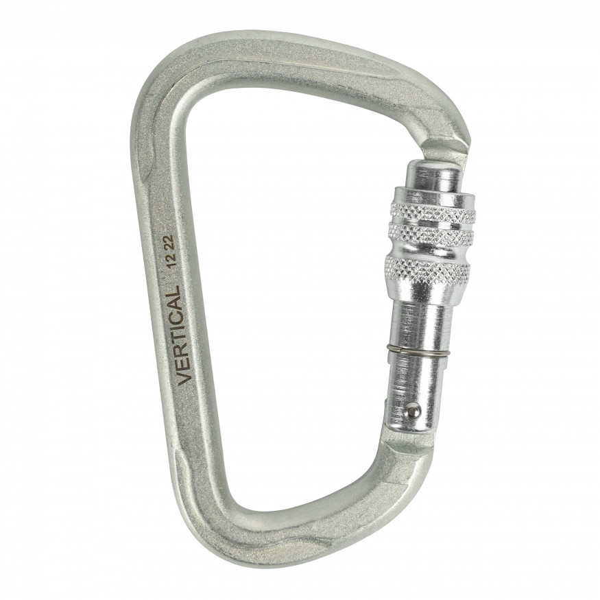 Карабин стальной люкс с муфтой, keylock, Вертикаль