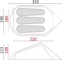 Палатка MINIMA 3 SL