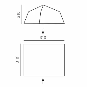 Шатер Comfort зеленый, Btrace