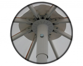 Зонт круглый (d=4м, 8 спиц) сталь, с воланом