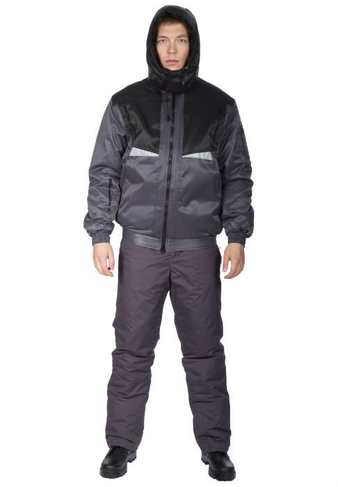 Куртка утепленная Пилот серая