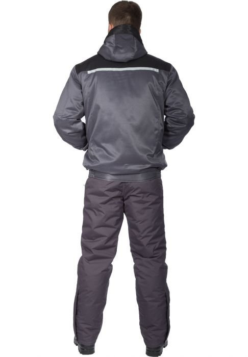 Куртка утепленная Пилот серая