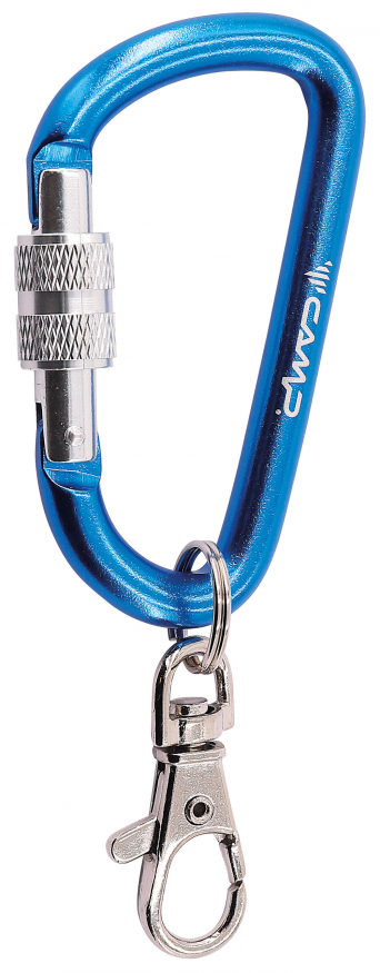 Карабин вспомогательный 80 mm &amp;quot;D&amp;quot; shape with screw, CAMP