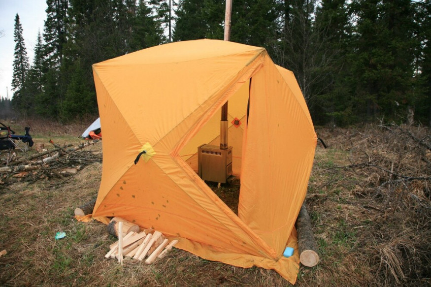 Палатка Век Баня походная Катунь Плюс