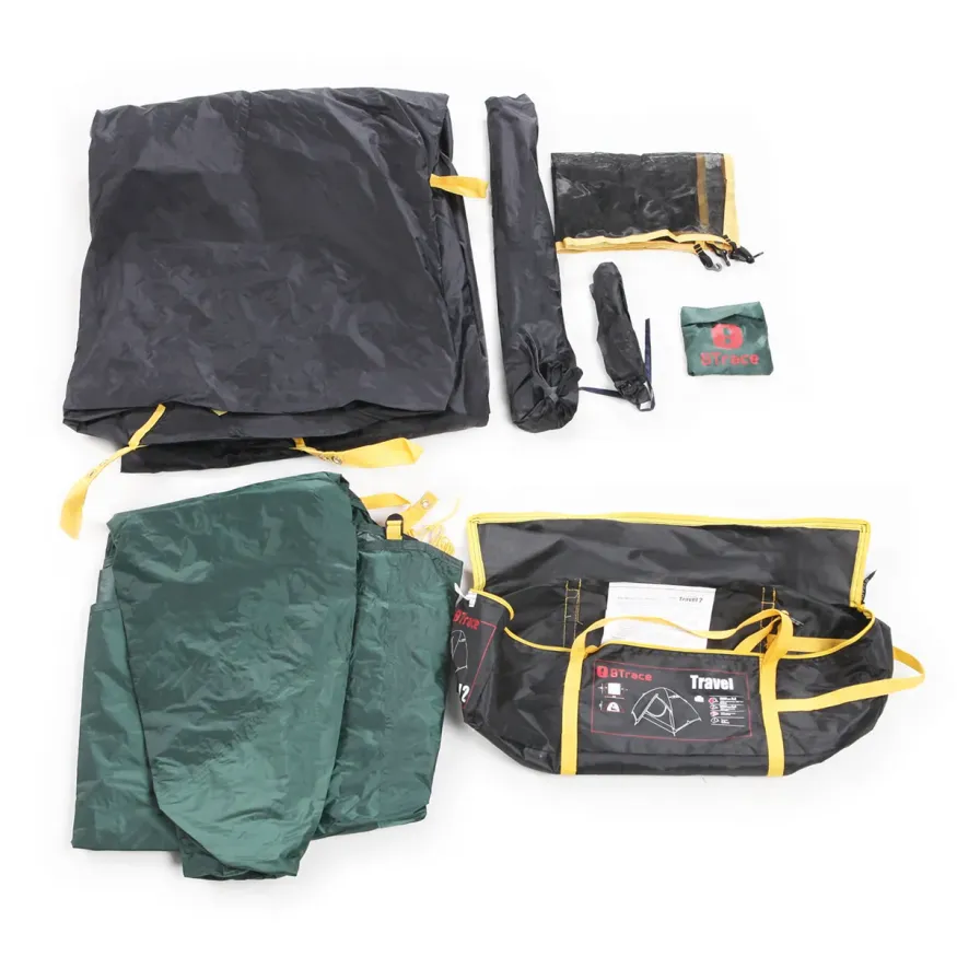 Палатка Travel 2-местная, зеленая, Btrace