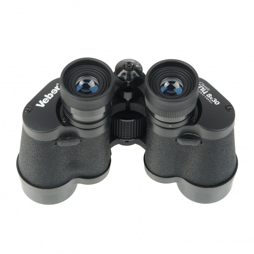 Бинокль Veber Classic БПЦ 8x30 VL черный, кожа